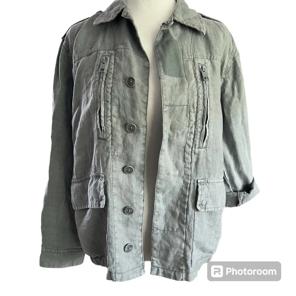 Zadig & Voltaire  linen military jacket. Back design. - Picture 7 of 9